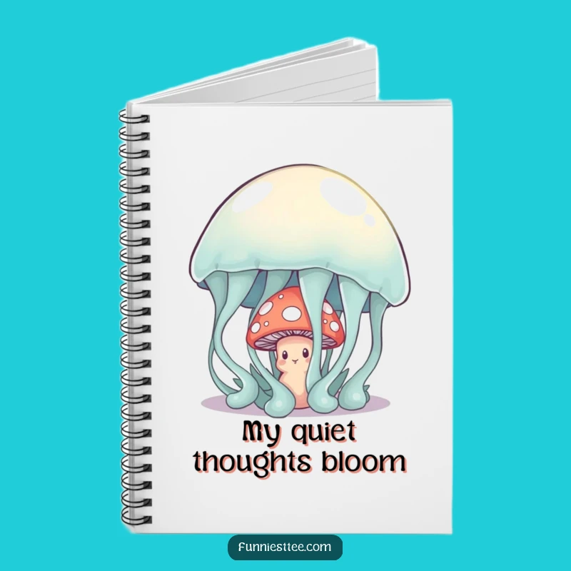 Funny Shy Mushroom Notebook: Jot Down Ideas with Gentle Humor