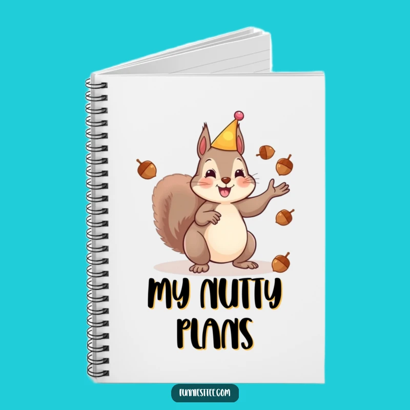 Funny Squirrel Party Notebook - Jot Ideas with Energy!