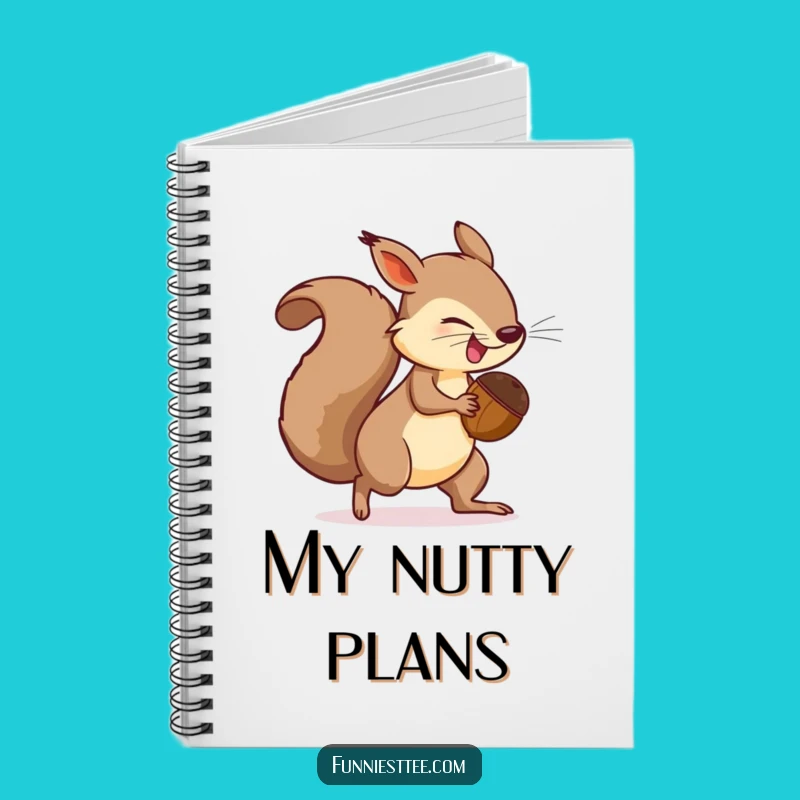 Funny Squirrel Tail Chase Notebook - Journal Rodent Adventures Gift