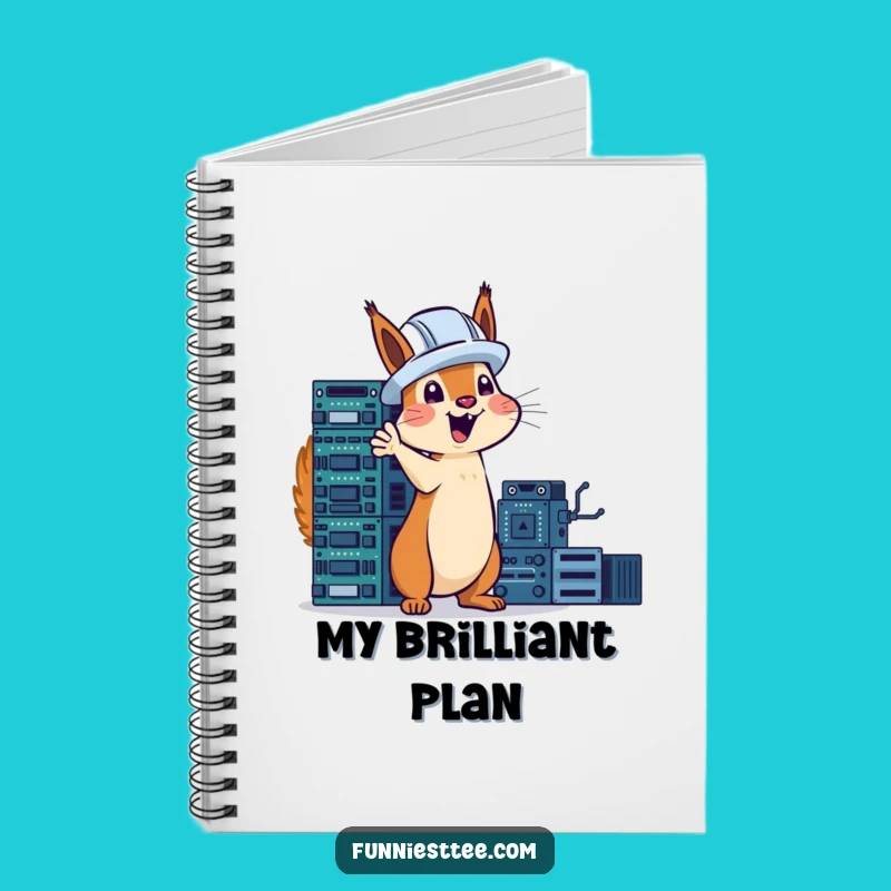 Funny Tech Squirrel Notebook: Plan Your Projects with Squirrel Genius