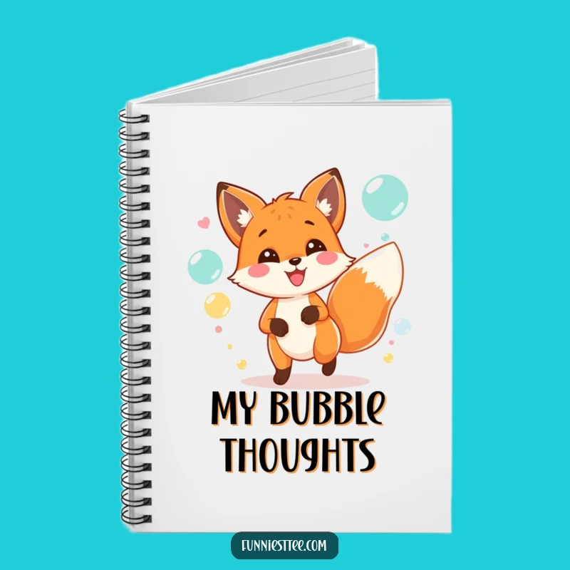 Funny Fox Party Notebook: Jot Down Ideas with This Bubble Chaser