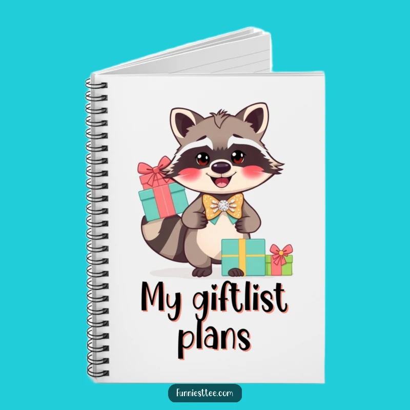 Funny Raccoon Bow Tie Notebook: Jot Down Ideas with Dapper Flair
