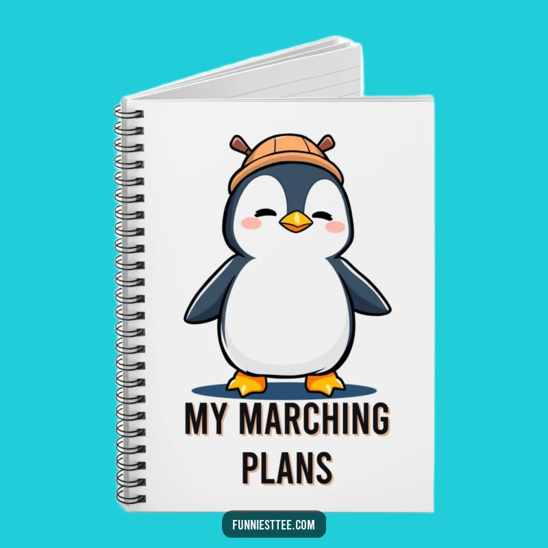 Funny Penguin Marching Notebook: Plan Your Victories in Style