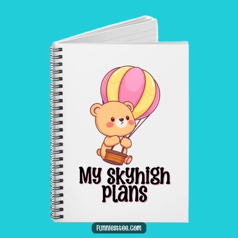 Funny Bear Cub Balloon Notebook: Dream Journey Journal, Creative Gift