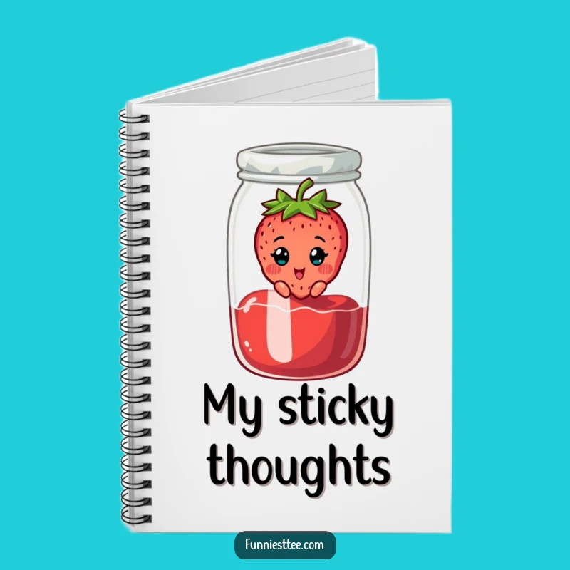 Funny Strawberry Jam Notebook: Jot Down Sweet Surprises!