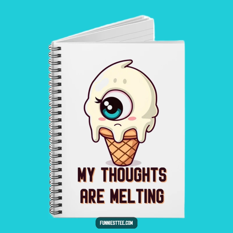 Funny Confused Ice Cream Notebook: Jot Down Thoughts with Sweet Confusion!