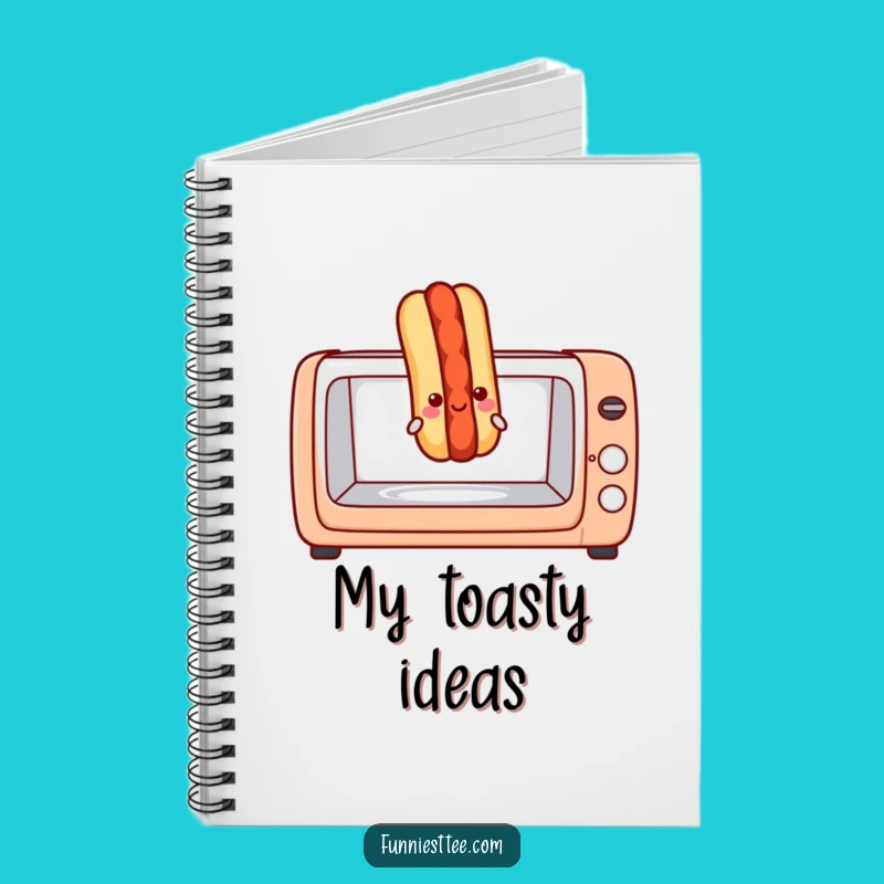 Funny Hot Dog Toaster Oven Notebook - Hilarious Journal for Food Lovers