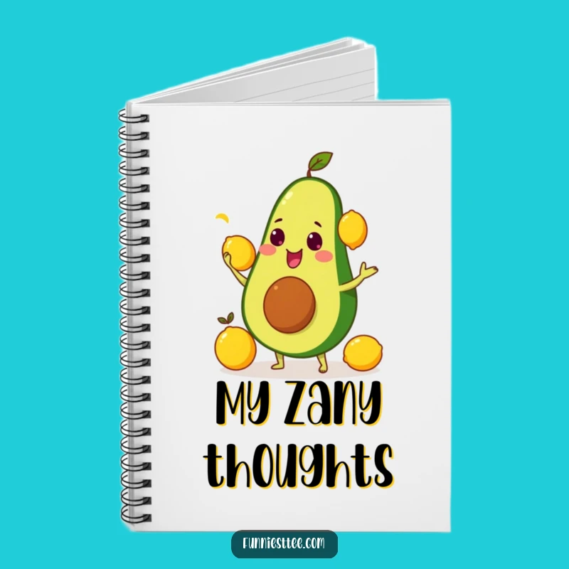 Funny Avocado Juggling Notebook: Jot Down Ideas with a Smile