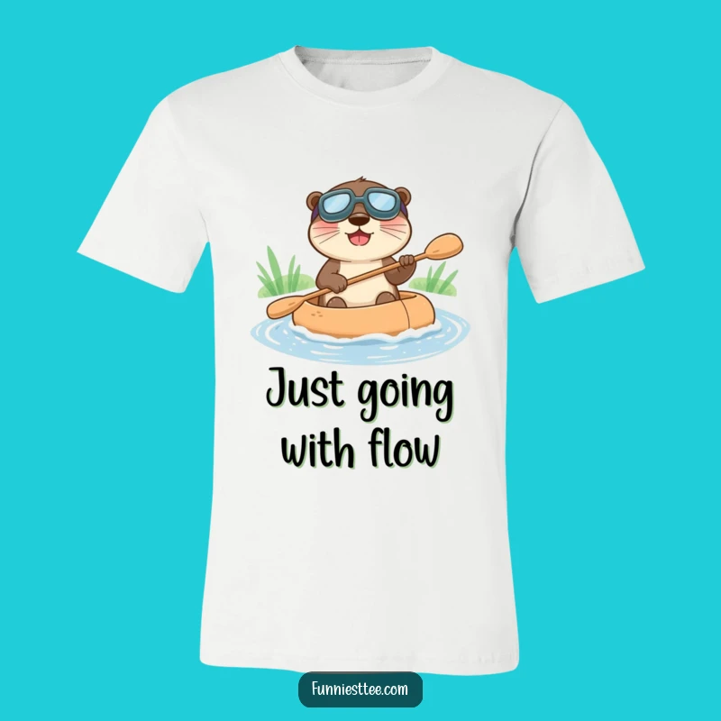 Funny Otter Raft T-Shirt - Joyful Adventure Apparel Gift