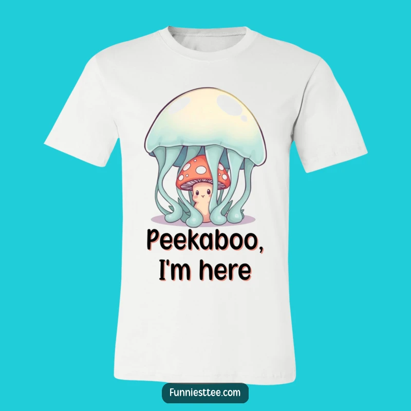 Funny Shy Mushroom T-Shirt: Wear Your Introvert Charm with Jelly