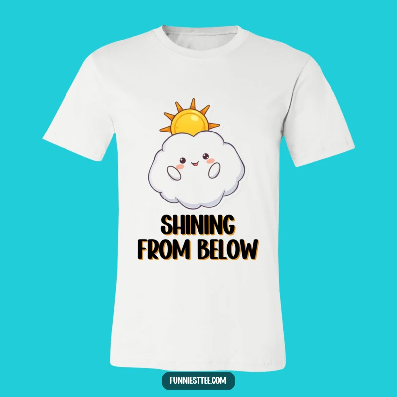 Funny Cloud Sun T-Shirt - Upside Down Sky Humor, Dreamy Graphic Tee Gift