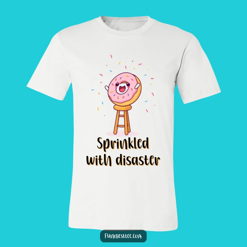 Funny Donut Disaster T-Shirt: Wear Your Sweet, Comical Style