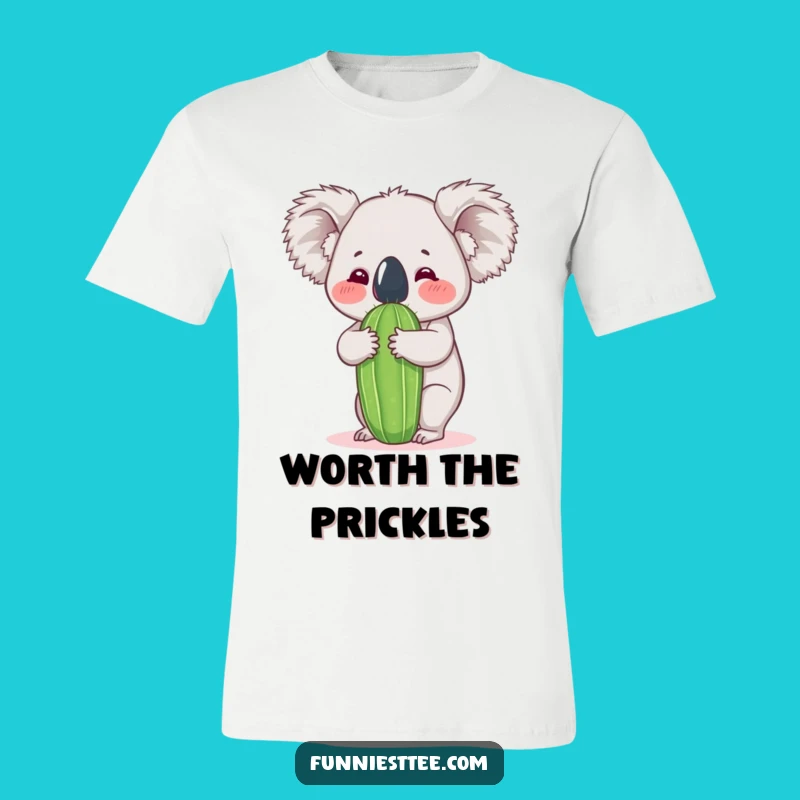 Funny Koala Cactus Hug T-Shirt - Hilarious Wildlife Humor Tee