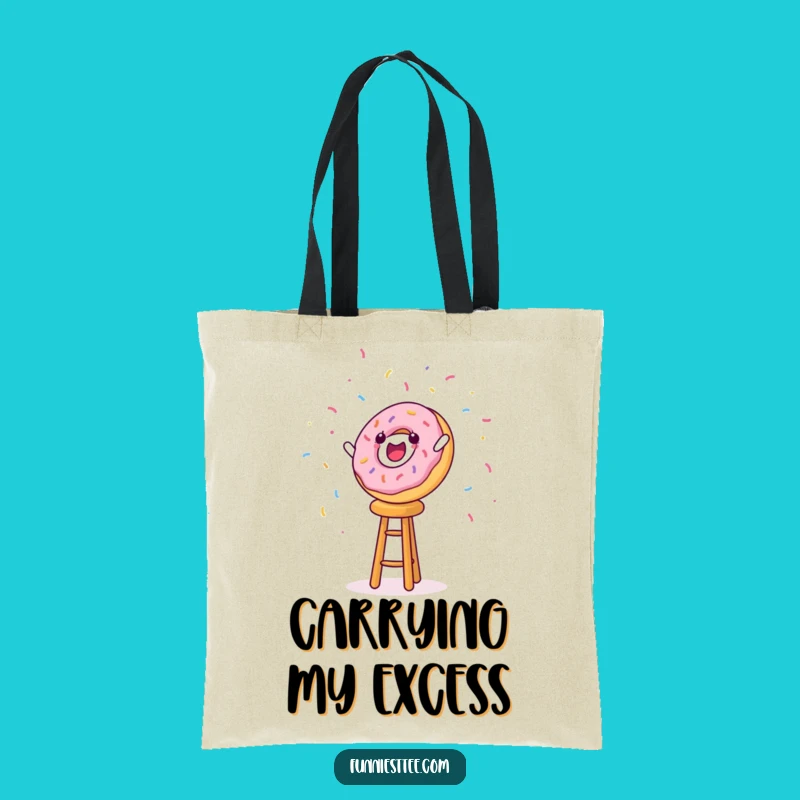 Funny Donut Fall Tote Bag: Carry Your Sweet Sense of Humor