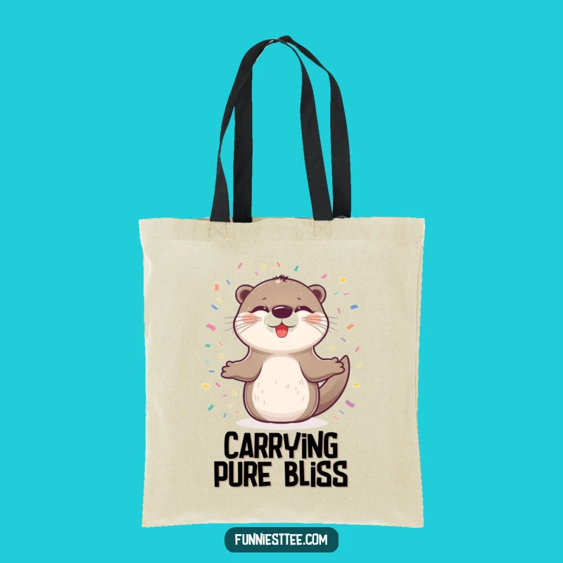 Funny Otter Party Tote Bag - Carry Your Happy Vibes!