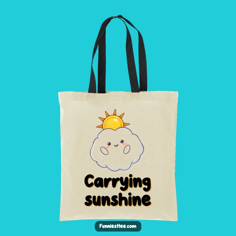 Funny Cloud Sun Tote Bag - Upside Down Sky Carry-All, Practical Gift