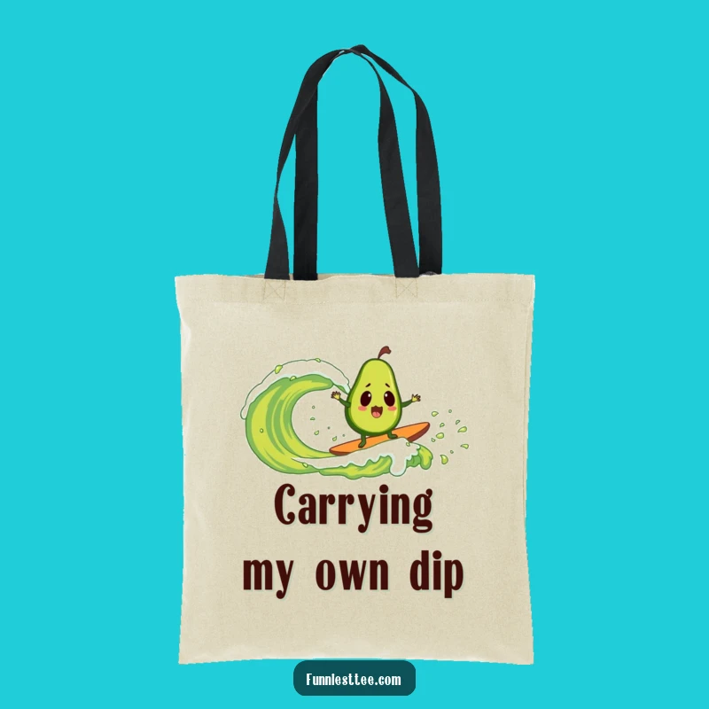 Funny Avocado Guacamole Surf Tote Bag: Carry Laughs with this Gift