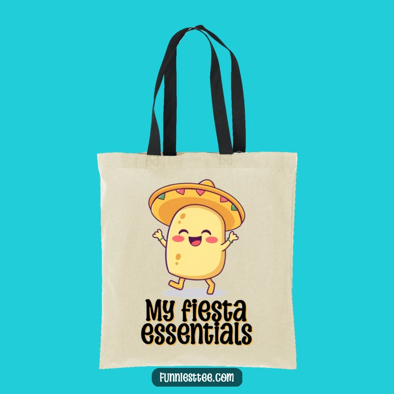 Funny Giggling Taco Tote Bag: Carry Your Fiesta Essentials with Joyful Flair
