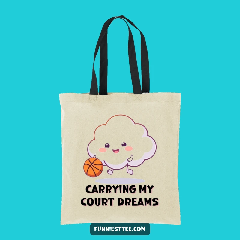 Funny Happy Cloud Tote Bag: Carry Your Game On
