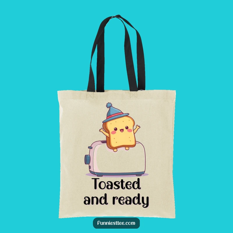 Funny Toast Leap Tote Bag - Stylish Breakfast Drama Accessory Gift
